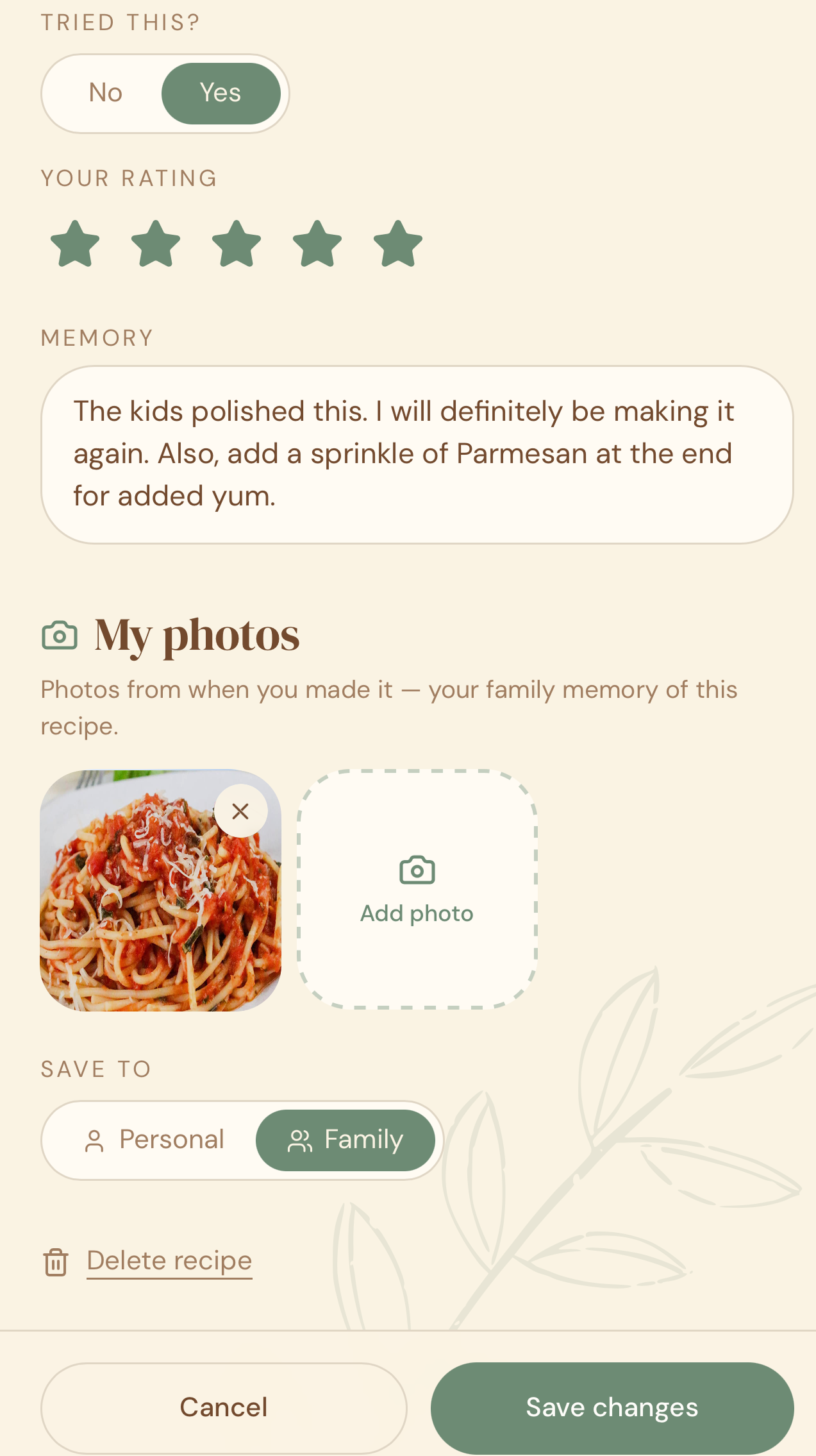 Add memory