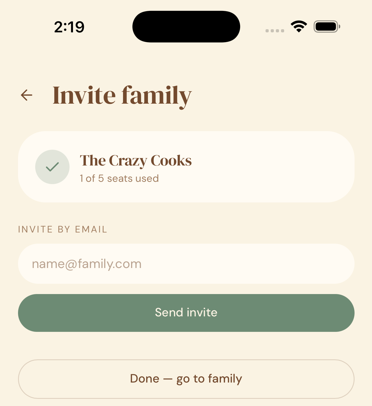 Create family cookbook