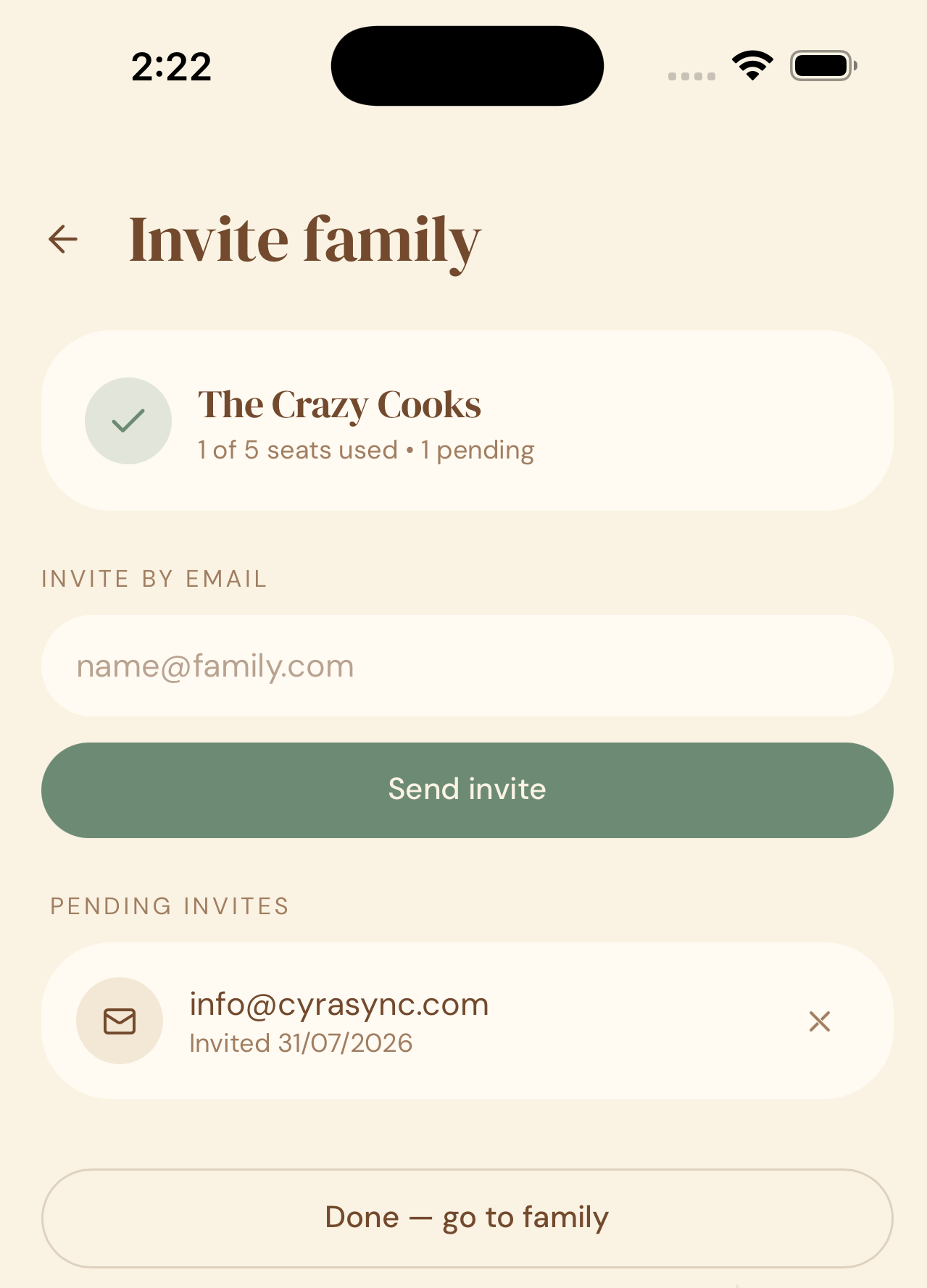 Create family cookbook