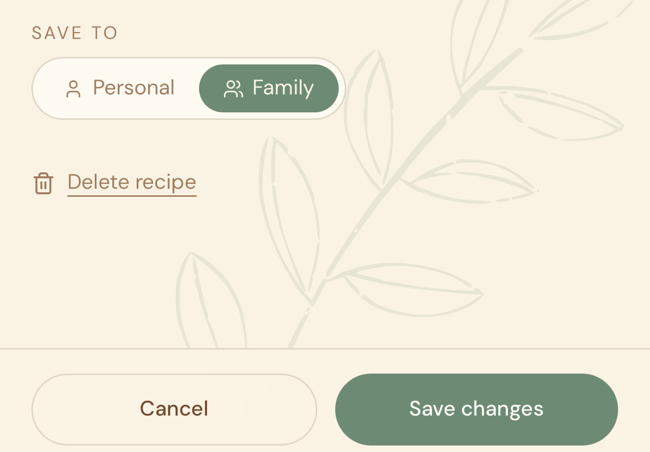 Create family cookbook