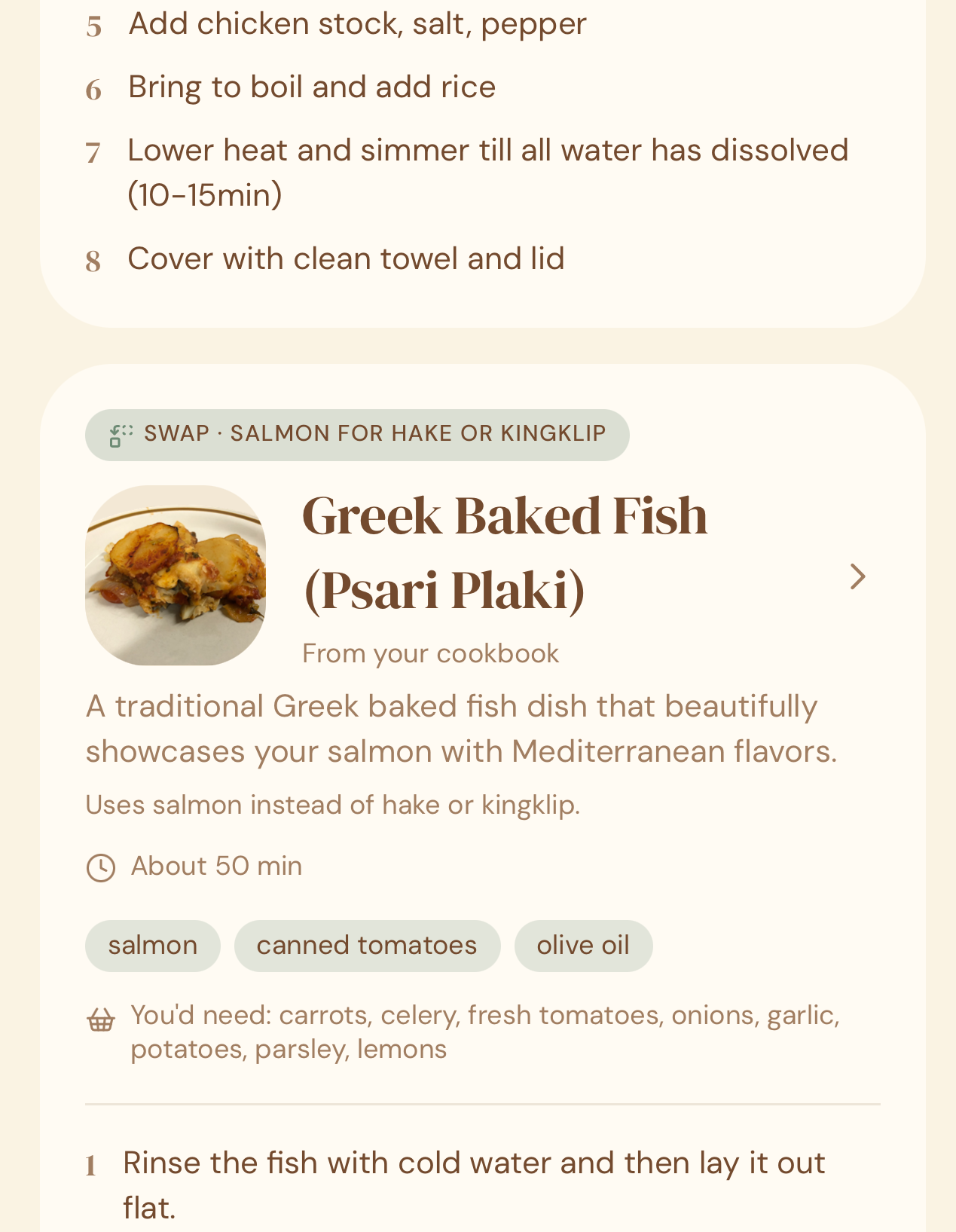 What to cook